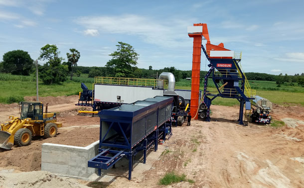 Mobile Asphalt Plant in Thailand- MAP1000